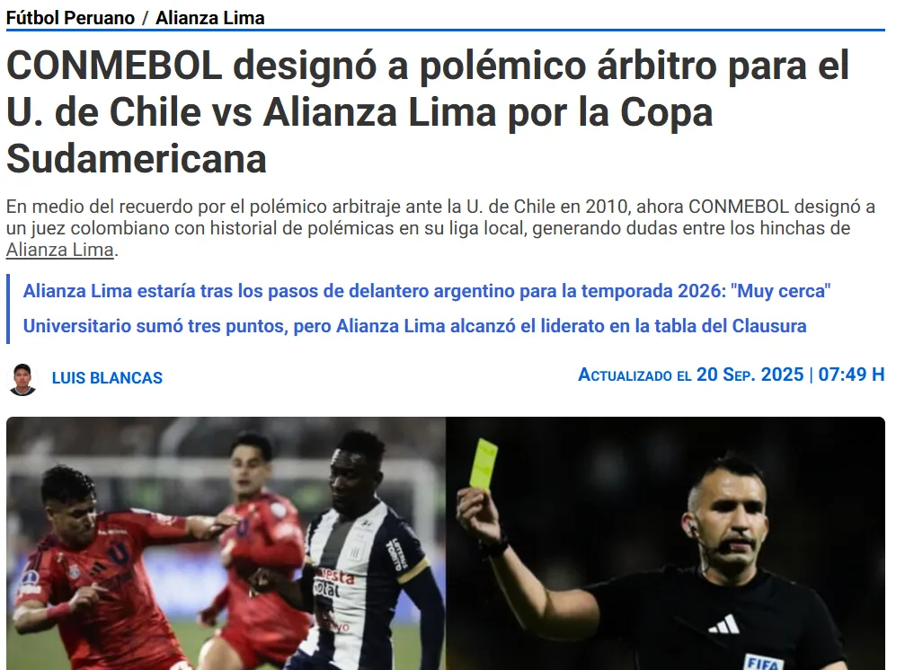 Los medios peruanos apuntan al juez colombiano.