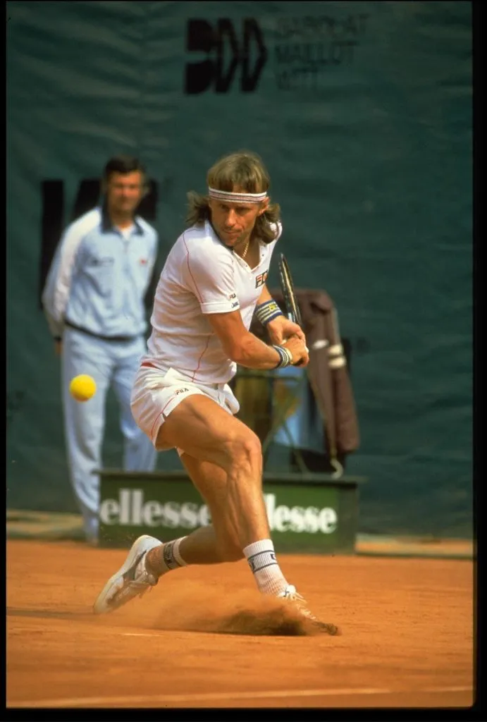 Bjorn Borg en Roland Garros 1982 (Getty Images).