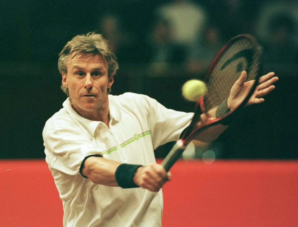 Bjorn Borg en el Honda Challenge Tournament en los 2000 (Getty Images).