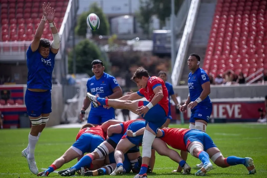 Los Cóndores están a las puertas de ir al Mundial de Australia, pero queda aún la revancha con Samoa en Viña del Mar. Foto: Sudamérica Rugby.