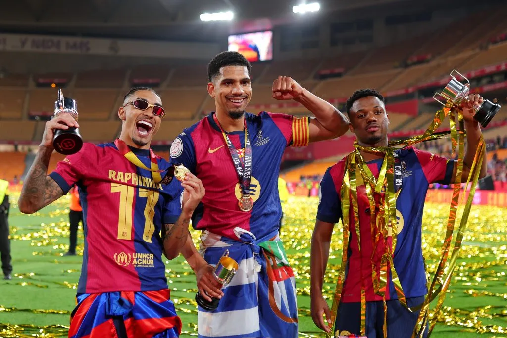 Ansu Fati celebró con el Barcelona | Getty Images