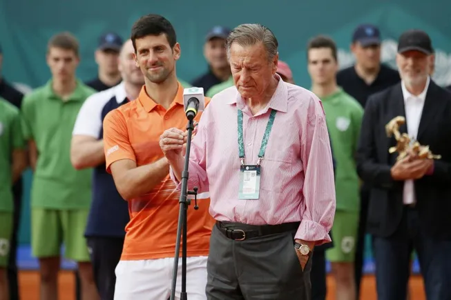 Novak Djokovic y Nikola Pilic.
