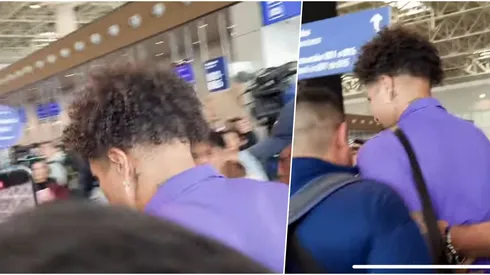 Paolo Guerrero revolucionó el aeropuerto en Lima.