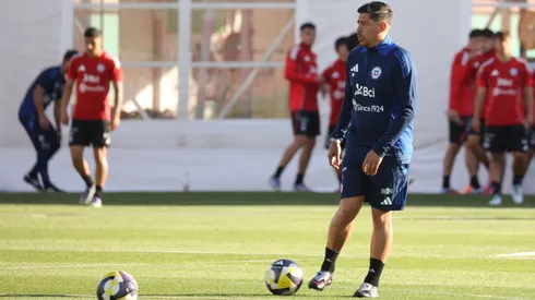 Nico Córdova en los entrenamientos.
