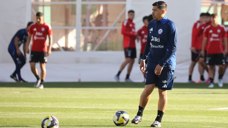 Nico Córdova en los entrenamientos.