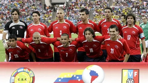 Chile ante México en la Copa América de Venezuela 2007.