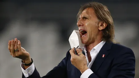 Ricardo Gareca en sus tiempos de DT de Perú.