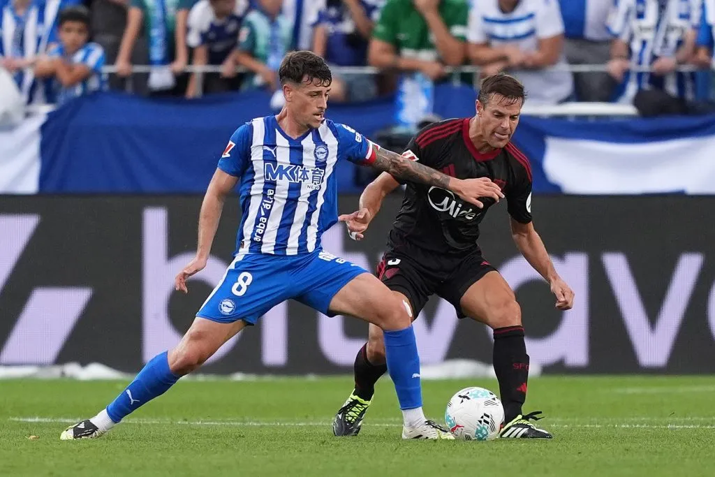 César Azpilicueta se erigió en un indiscutido del Sevilla desde el comienzo. (Juan Manuel Serrano Arce/Getty Images).