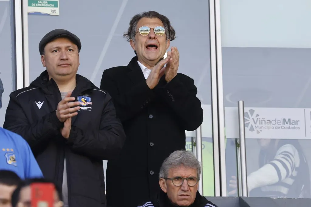 Aníbal Mosa, otra vez foco del conflicto en Colo Colo. (Sebastian Cisternas/Photosport).