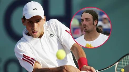 Novak Djokovic y Nicolás Massú