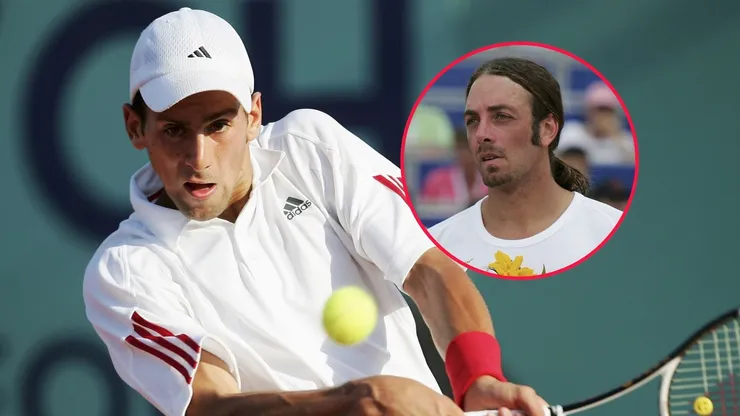 Novak Djokovic y Nicolás Massú