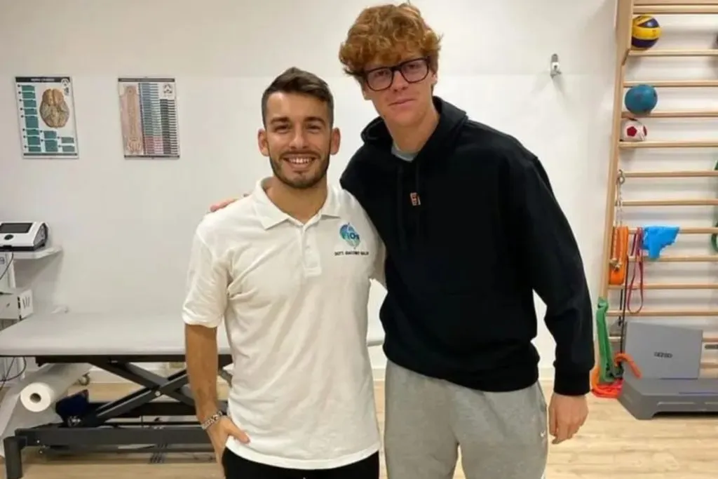 Giacomo Naldi y Jannik Sinner.