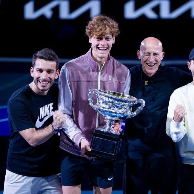 Giacomo Naldi y Jannik Sinner.