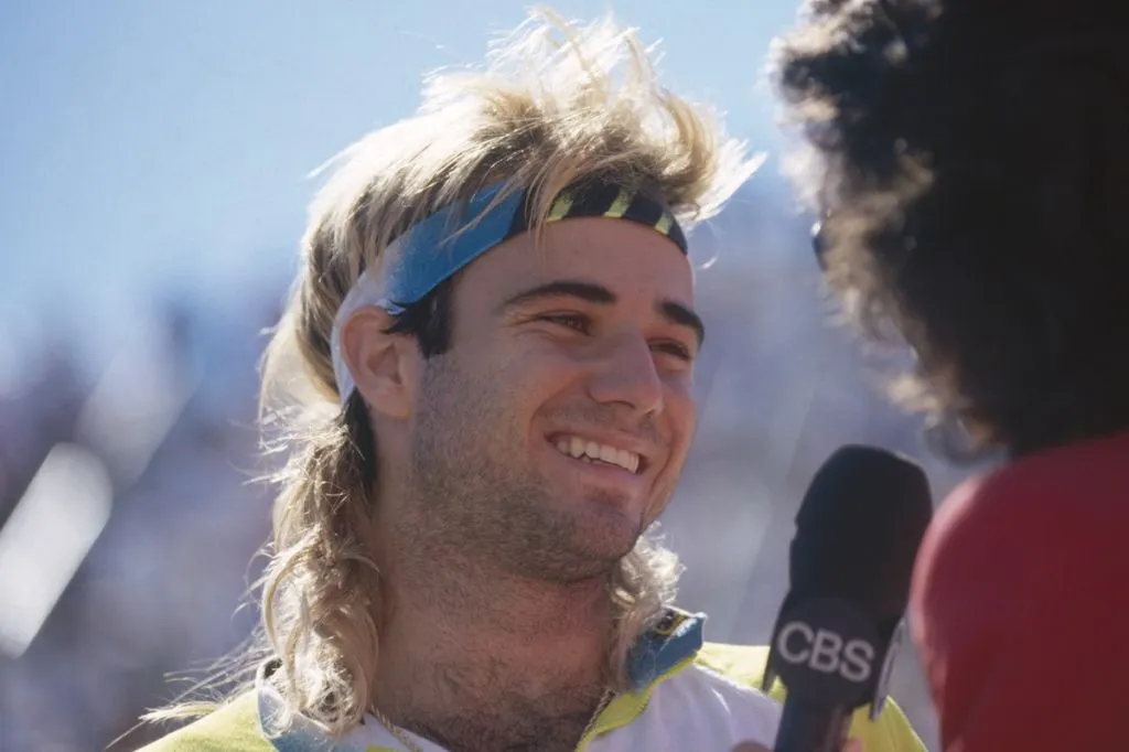 André Agassi en 1990 (Getty Images).