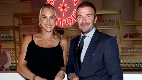 Aryna Sabalenka y David Beckham