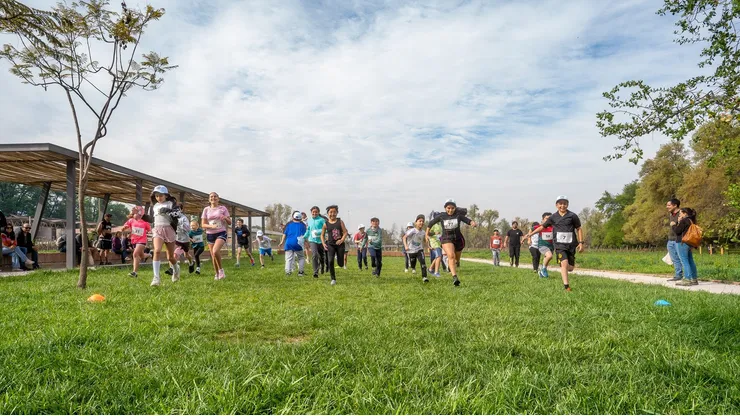 Corrida familiar en Peñalolen.
