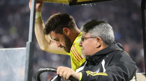 Fernando de Paul no pudo terminar el partido ante Iquique.