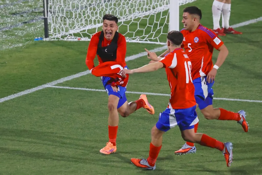 Garguez celebró con todo el 2-1. Imagen: Photosport