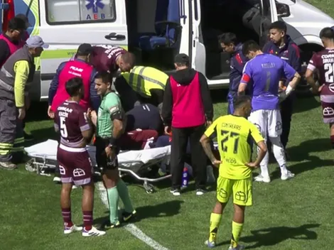 Angustiante: jugador de La Serena vs. la U sale en ambulancia