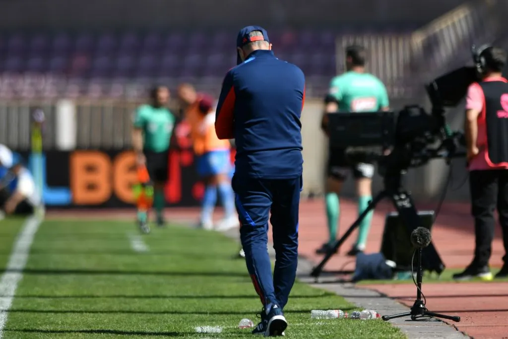 Gustavo Álvarez  se lamenta en La Serena. Foto: Alejandro Pizarro Ubilla/Photosport