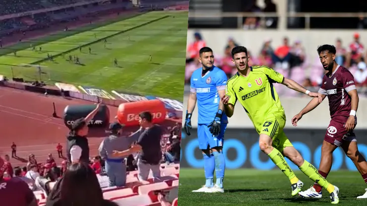 Polémica entre hinchas de La Serena y U de Chile.
