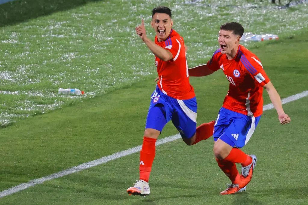 Lautaro Millán celebra su gol en el Mundial Sub 20