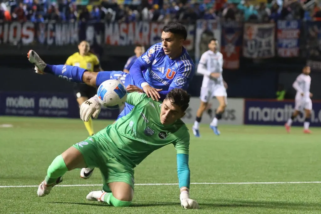 Jaime Vargas durante el partido de Universidad de Chile ante Deportes Recoleta por la Copa Chile. Foto: Jonnathan Oyarzun/Photosport