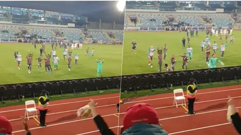 Nueva Caledonia agradeció el apoyo del público chileno en Rancagua