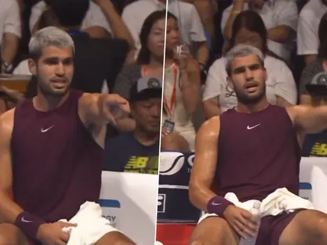 El enojo de Alcaraz en el ATP de Tokio: "No has jugado tenis en tu vida"