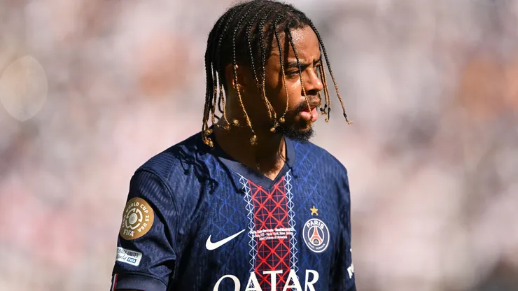 Bradley Barcola, el responsable del ataque de PSG ante las bajas de Dembélé y Doué.