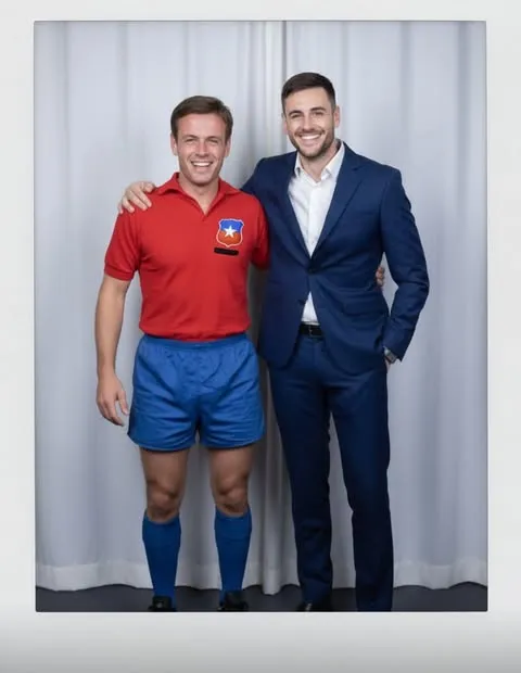 El emotivo abrazo de Gonzalo Fouillioux con su papá en redes sociales.