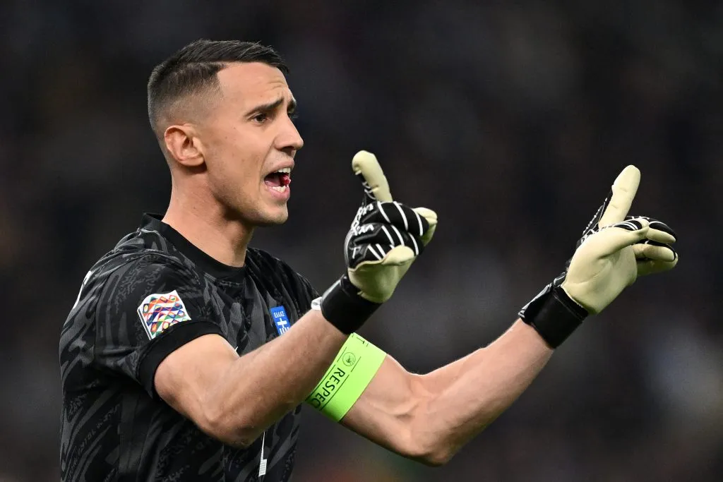 Odysseas Vlachodimos fue convocado para la selección de Grecia en la fecha FIFA siguiente. (Justin Setterfield/Getty Images).