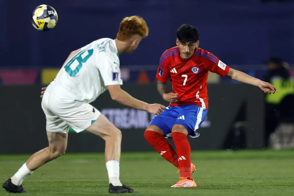 Francisco Marchant ante Nueva Zelanda. (Andres Pina/Photosport).