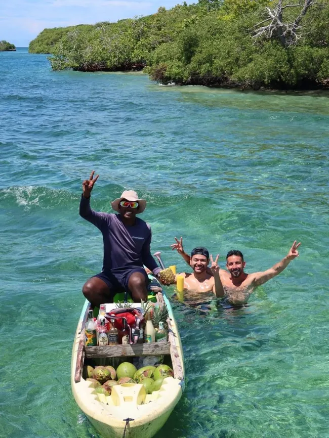 El Huaso disfrutó el mar del Caribe