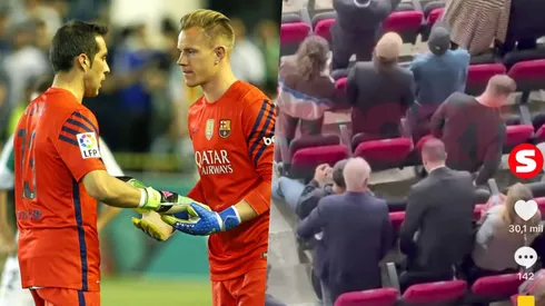 Bravo y Ter Stegen volvieron a coincidir en Barcelona.