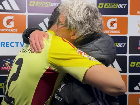 "Por la...": emotivo abrazo de Morón y arquero debutante de Colo Colo