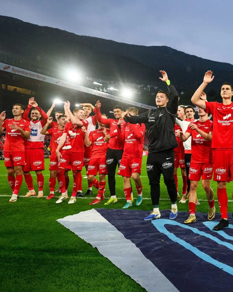 Niklas Castro y el SK Brann sumaron tres puntos de oro para soñar con la clasificación en la UEFA Europa League. Foto: SK Brann.