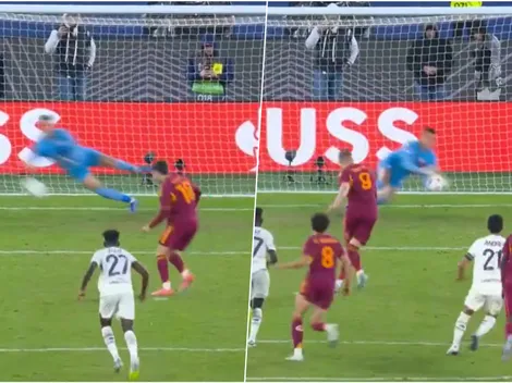¡Una locura! Arquero héroe del Lille le ataja tres veces el mismo penal a la Roma