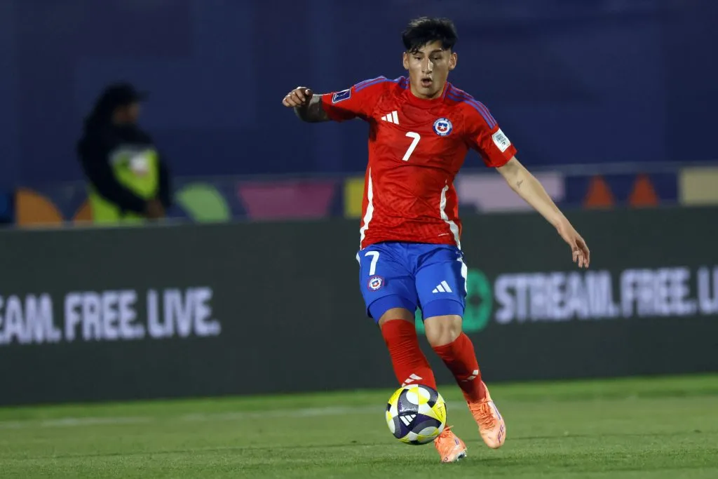 Francisco Marchant es otro que corre con ventaja para ser titular esta tarde en la selección chilena Sub 20. | Foto: Photosport.