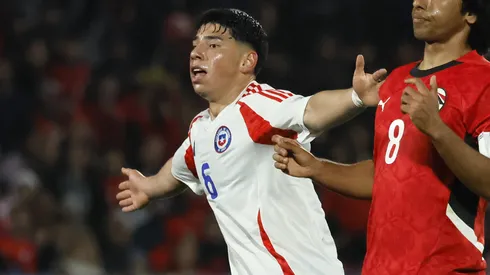 Golazo de Nicolás Cárcamo para Chile sub 20 contra Egipto.