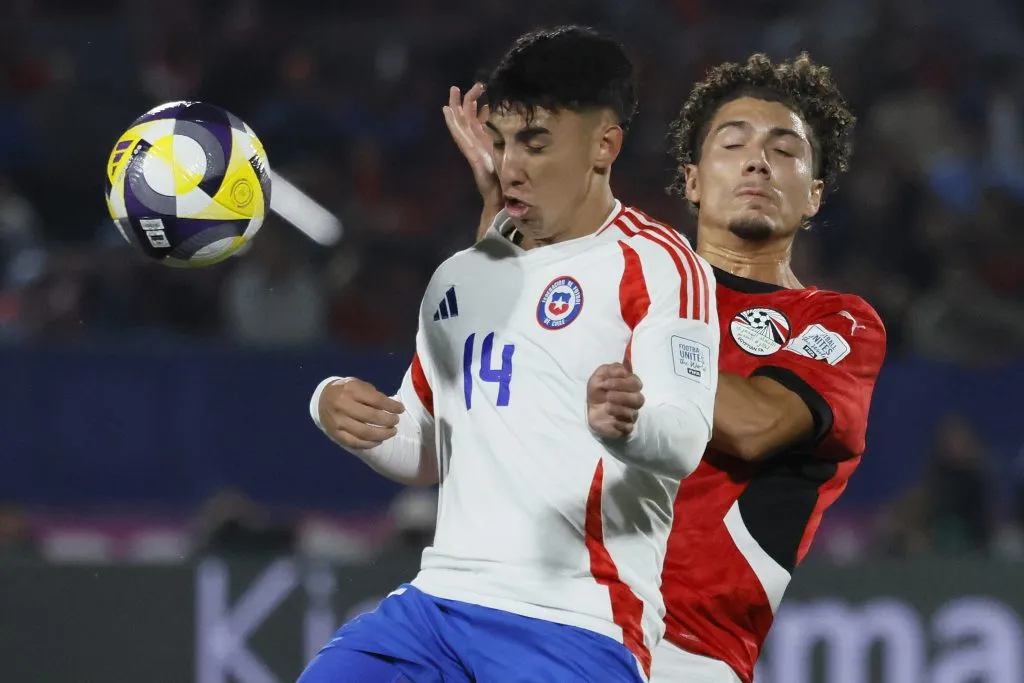Lautaro Millán salió a dar la cara tras la dura derrota de la selección chilena Sub 20 ante Egipto. | Foto: Photosport.