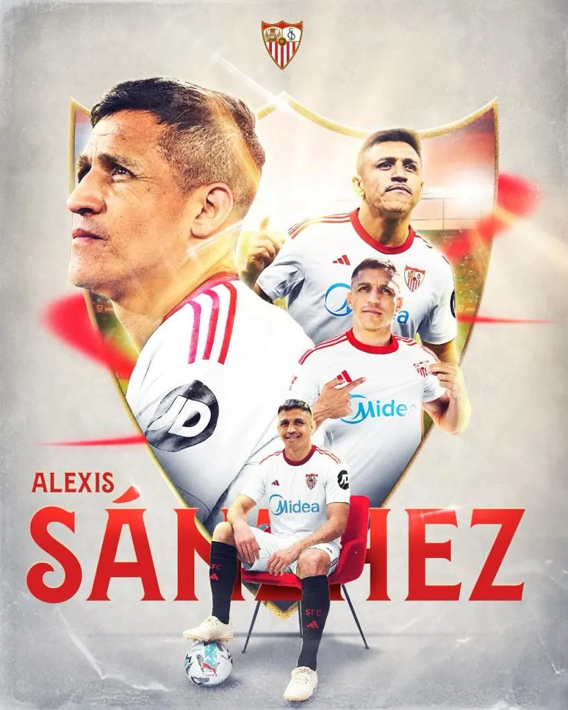 Sevilla celebró el gol de Alexis.