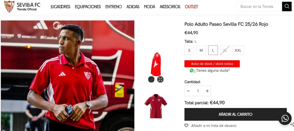 Alexis Sánchez es el modelo de la polera “polo”
