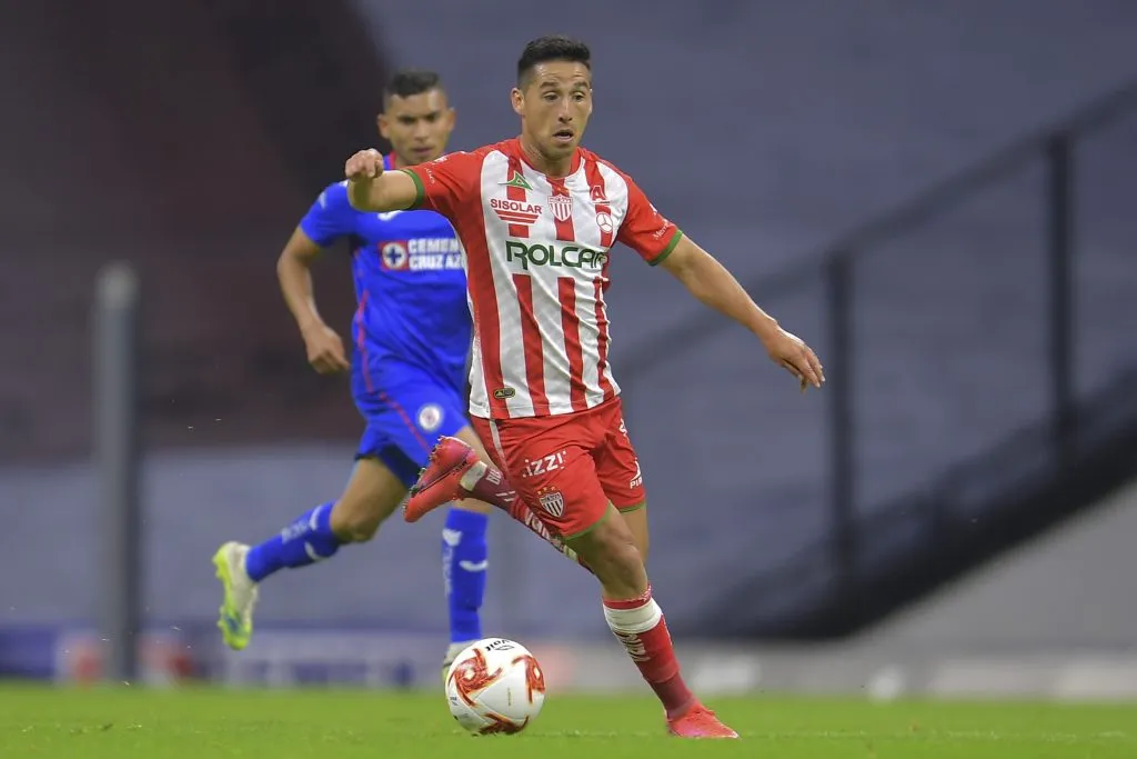 Juan Delgado en su primer paso por México con el Necaxa. Imagen: Photosport