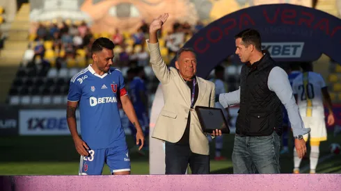 Miguel Ángel Russo fue homenajeado por la U en 2023.