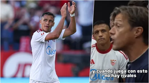 La arenga de Almeyda en Sevilla antes del gol de Alexis al Barcelona.