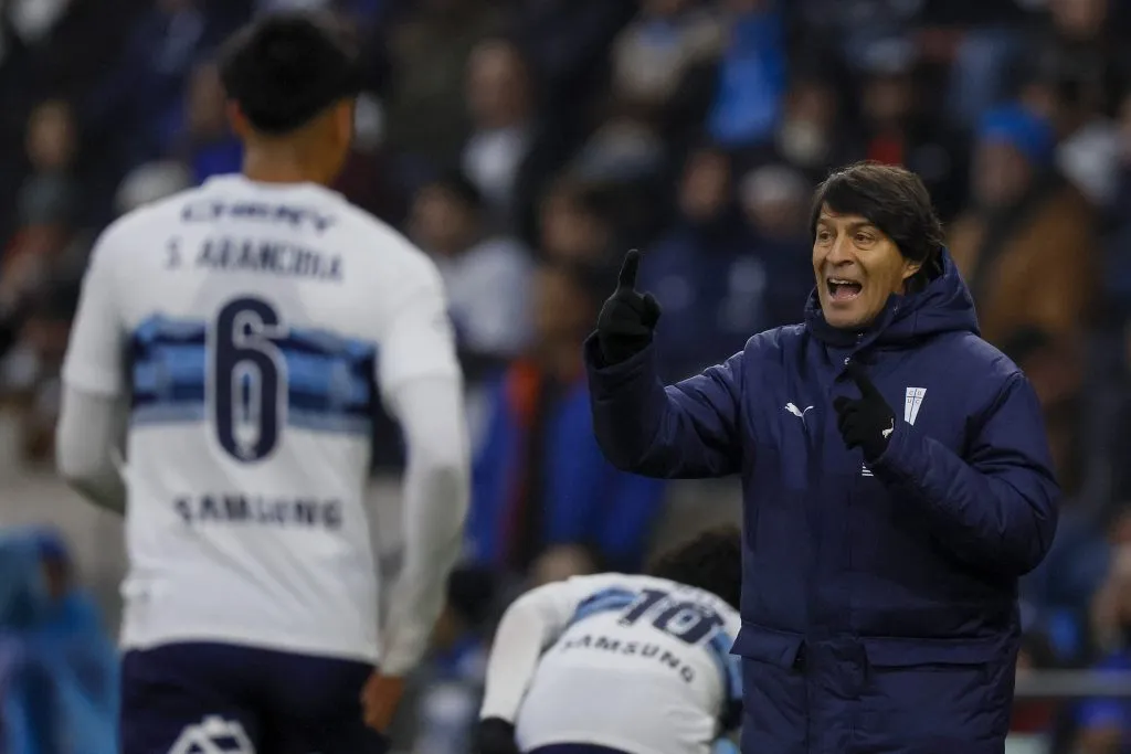 Garnero habló muy bien de Vicente Cárcamo y también aclaró que Sebastián Arancibia sigue al margen. (Andres Pina/Photosport).