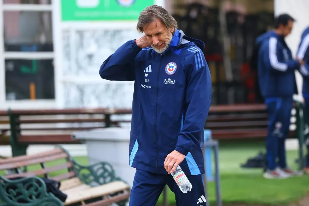 Ricardo Gareca en Juan Pinto Durán. Foto: Jonnathan Oyarzun/Photosport