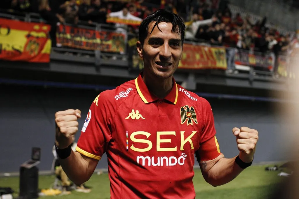 Diego González tuvo un papel destacado en Unión Española durante la temporada 2024. (Felipe Zanca/Photosport).