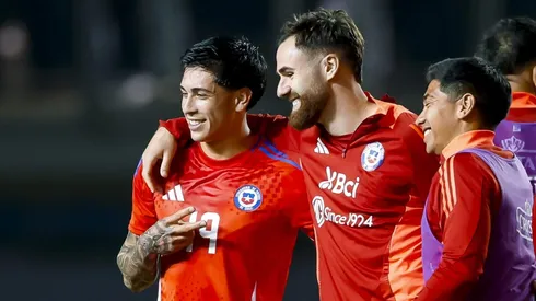 Ben Brereton y Maxi Gutiérrez, los goleadores de la noche en la selección chilena.